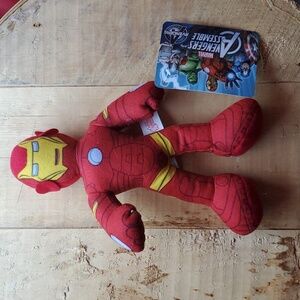 Marvel Avengers Stuffed Red & Gold Doll Action Figure Tags Attached 8"